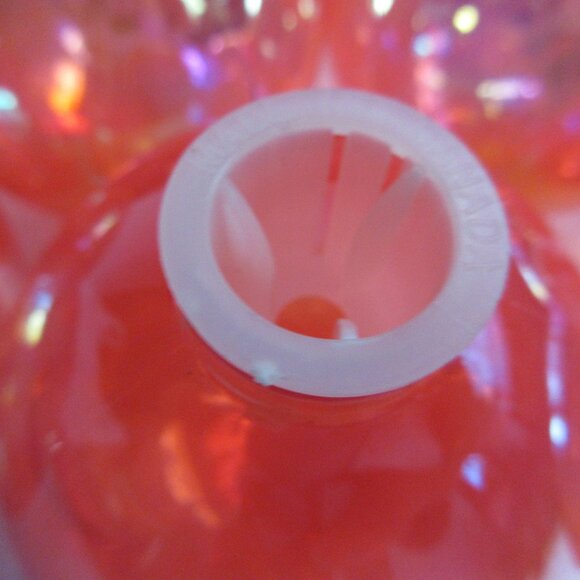 15 BARCANA Pink Iridescent Plastic Ornament Globe Light Covers CANADA Vintage 3" - Picture 3 of 9